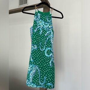 Lilly Pulitzer Pearl Romper Dress in Emerald Isle Pn the Prowl Sz 00